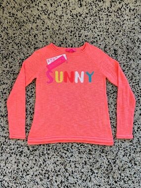 Lilly Pulitzer Women's Danette Sweater XS Papaya Punch Sunny Intarsia $138 NWT